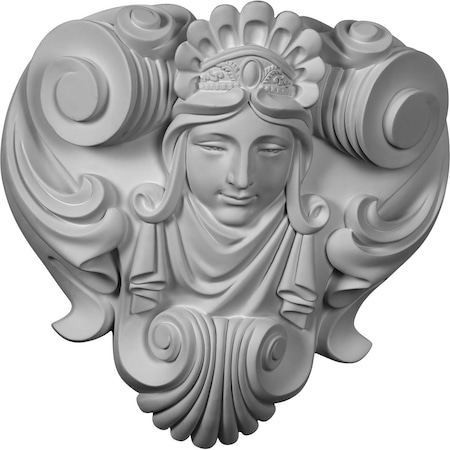 Ekena Millwork 16 1/8"W x 16 7/8"H x 8 1/2"P Hestia Onlay ONL16X17X08HE